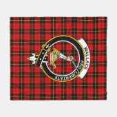 Clan Wallace Tartan Pset Fleece Deken (Voorkant (Horizontaal))