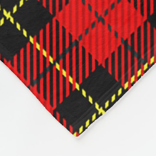 Clan Wallace Tartan Pset Fleece Deken (Hoek)