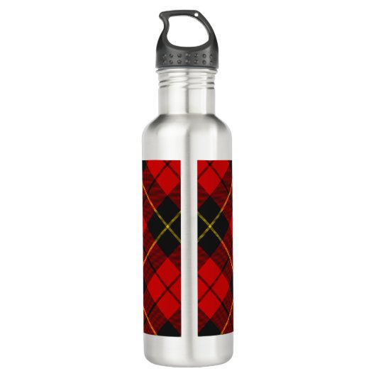 Clan Wallace Tartan Roestvrij stalen flesje Waterfles (Achterkant)