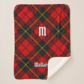 Clan Wallace Tartan Sherpa Blanket Deken (Voorkant)