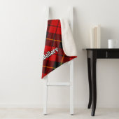 Clan Wallace Tartan Sherpa Blanket Sherpa Deken (In situ)