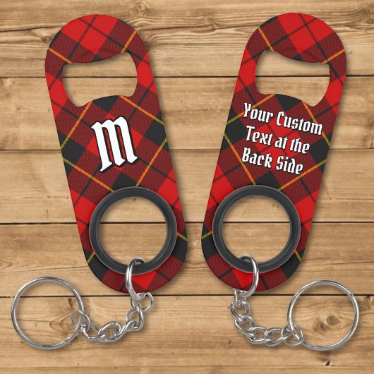 Clan Wallace Tartan Sleutelhanger Bottle Open Mini Flessenopener