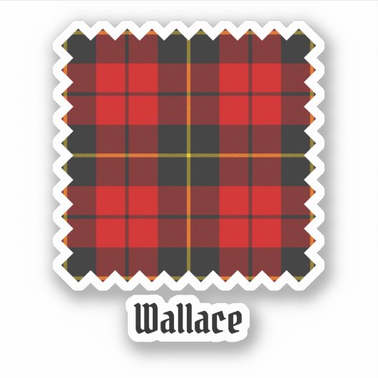 Clan Wallace Tartan Sticker (Voorkant)