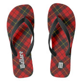 Clan Wallace Tartan Teenslippers (Voetbed)