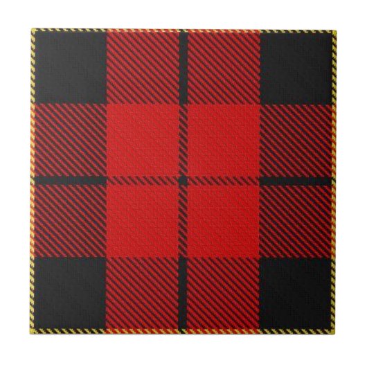 Clan Wallace Tartan Tegeltje (Voorkant)