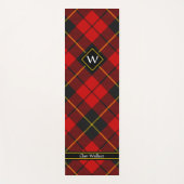 Clan Wallace Tartan Yoga Mat (Voorkant)