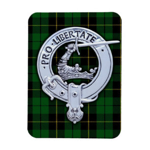Clan Wallace Wapen & Hunting Tartan Magneet