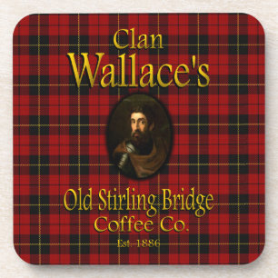 Clan Wallace's oude Stirling Bridge Coffee Co. Drankjes Onderzetter
