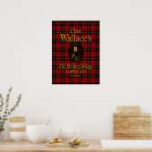 Clan Wallace's oude Stirling Bridge Coffee Co. Poster (Keuken)