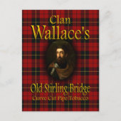 Clan Wallace's oude Stirling Bridge Pipe Tobacco Briefkaart (Voorkant)