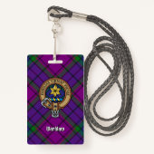 Clan Wardlaw Crest over Tartan Badge (Voorkant met draagriem)