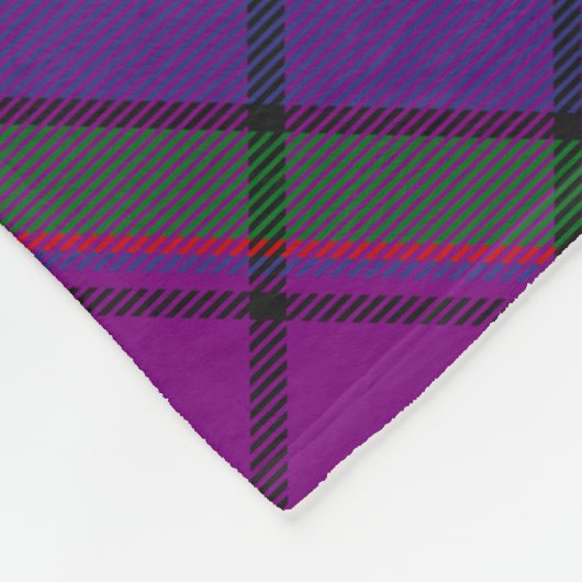 Clan Wardlaw Crest over Tartan Fleece Deken (Hoek)