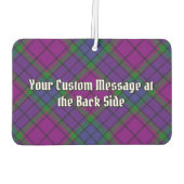 Clan Wardlaw Crest over Tartan Luchtverfrisser (Achterkant)