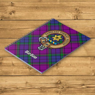 Clan Wardlaw Crest over Tartan Notitieboek