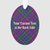 Clan Wardlaw Crest over Tartan Ornament (achterkant)