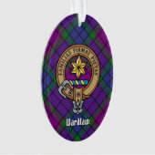 Clan Wardlaw Crest over Tartan Ornament (voorkant)