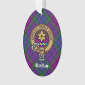 Clan Wardlaw Crest over Tartan Ornament (voorkant)