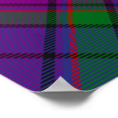Clan Wardlaw Crest over Tartan Poster (Hoek)