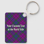 Clan Wardlaw Crest over Tartan Sleutelhanger (Achterkant)