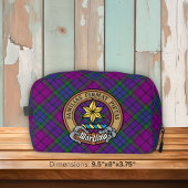 Clan Wardlaw Crest over Tartan Toilettasje