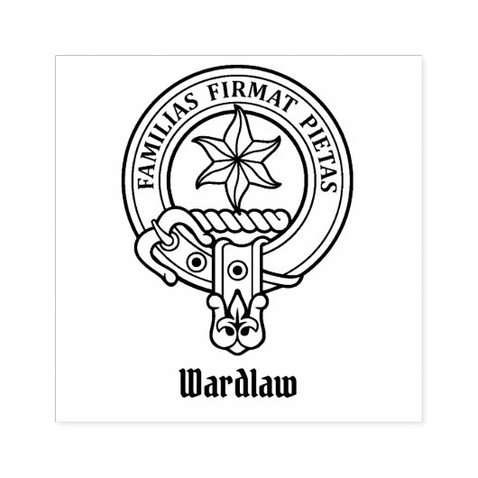 Clan Wardlaw Crest Rubberstempel (Afrduk)