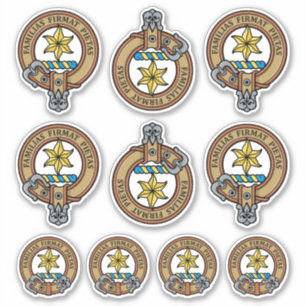 Clan Wardlaw Crest Sticker Set