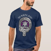 Clan Wardlaw Crest & Tartan T-shirt (Voorkant)