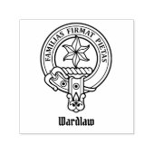 Clan Wardlaw Crest Zelfinktende Stempel (Design)