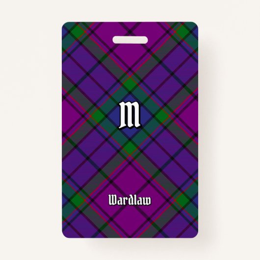 Clan Wardlaw Tartan Badge (Voorkant)