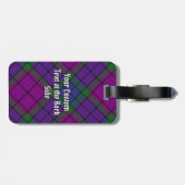 Clan Wardlaw Tartan Bagagelabel (Achterkant horizontaal)