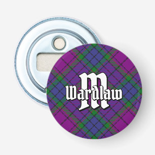 Clan Wardlaw Tartan Button Flesopener
