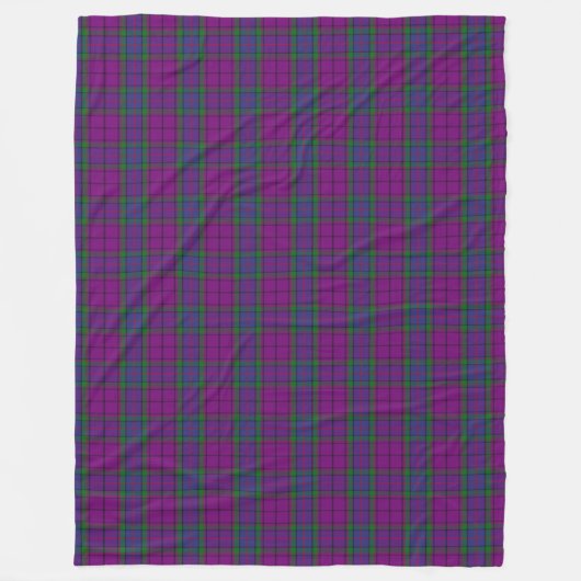 Clan Wardlaw Tartan Fleece Deken (Voorkant)