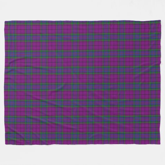 Clan Wardlaw Tartan Fleece Deken (Voorkant (Horizontaal))