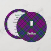 Clan Wardlaw Tartan Kaart (Voorkant / Achterkant)