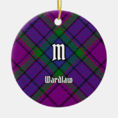 Clan Wardlaw Tartan Keramisch Ornament (Voorkant)