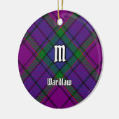 Clan Wardlaw Tartan Keramisch Ornament (Links)