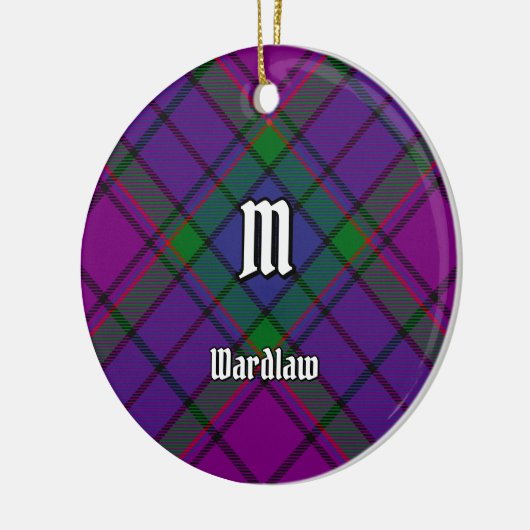 Clan Wardlaw Tartan Keramisch Ornament (Links)