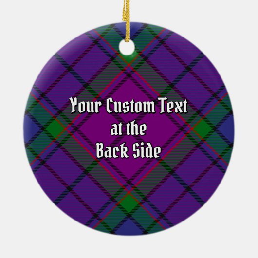 Clan Wardlaw Tartan Keramisch Ornament (Achterkant)