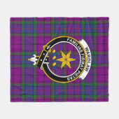 Clan Wardlaw Tartan Pset Fleece Deken (Voorkant (Horizontaal))