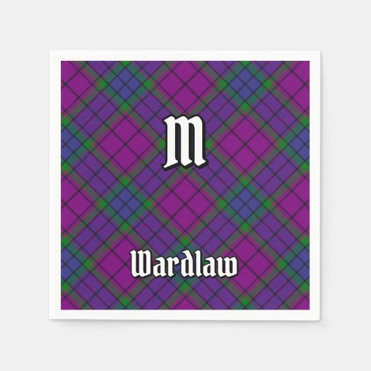 Clan Wardlaw Tartan Servet (Voorkant)