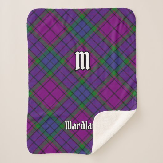 Clan Wardlaw Tartan Sherpa Deken (Voorkant)