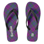 Clan Wardlaw Tartan Teenslippers (Voetbed)