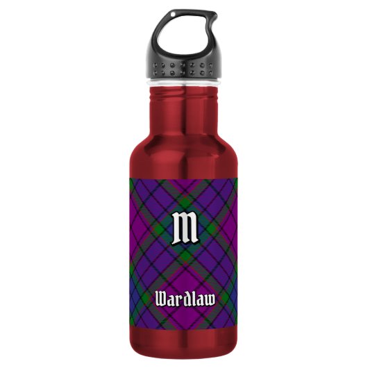 Clan Wardlaw Tartan Waterfles (Voorkant)