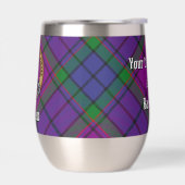 Clan Wardlaw wapenschild over tartan (Links)