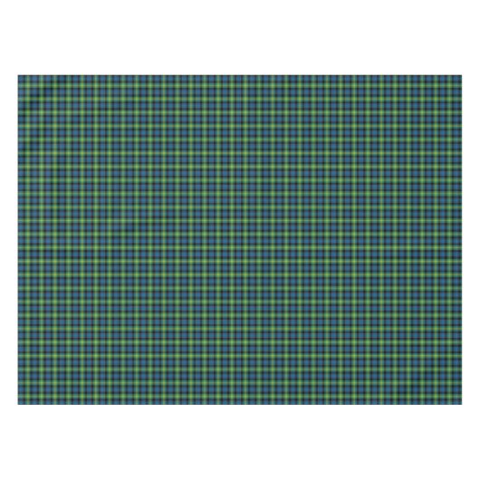 Clan Watson Bright Blue en Green Scottish Tartan Tafelkleed (Voorkant (Horizontaal))