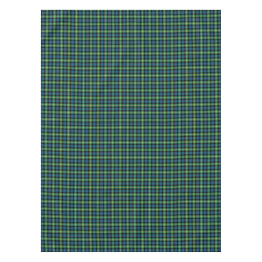 Clan Watson Bright Blue en Green Scottish Tartan Tafelkleed (Voorkant)