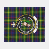Clan Watson Modern Tartan Pset Fleece Deken (Voorkant (Horizontaal))