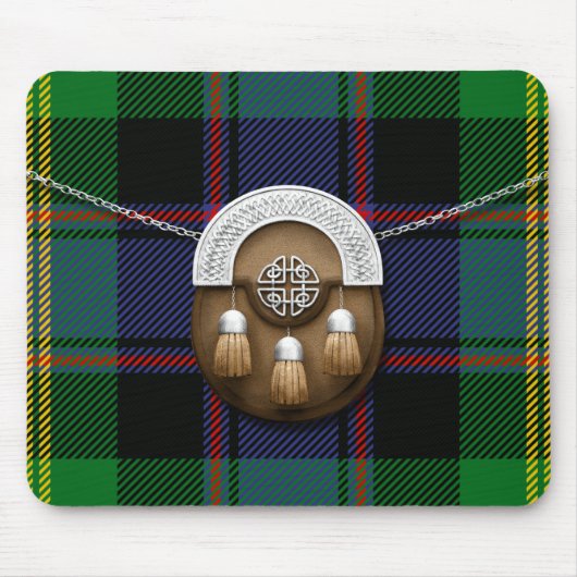 Clan Watson Tartan en Sporran Muismat (Voorkant)