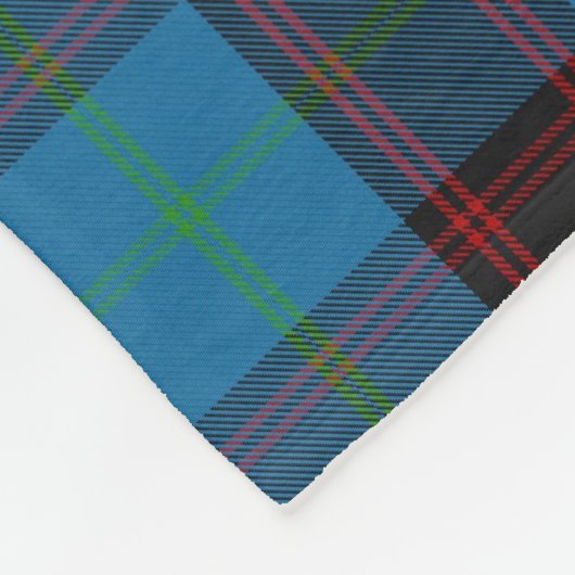Clan Wedderburn Tartan Fleece Deken (Hoek)