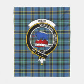 Clan Weir Ancient Tartan Pset Fleece Deken (Voorkant)